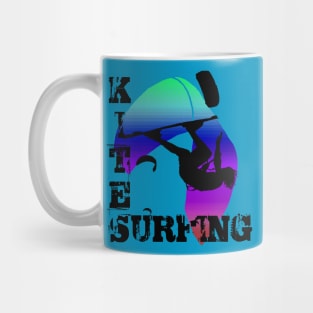 Kite Surfing WIth Freestyle Kitesurfer And Kite Mug